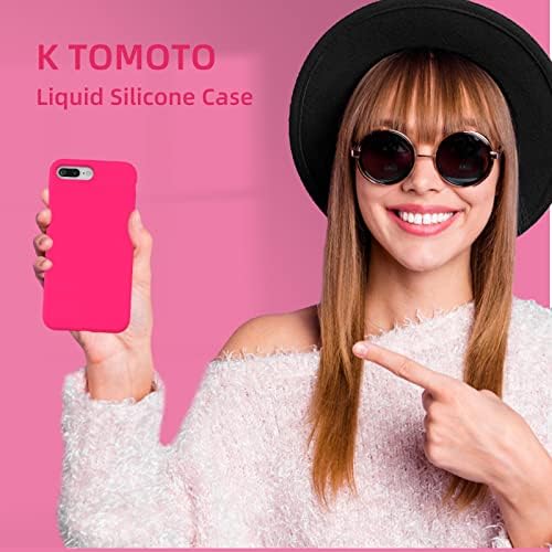 K Tomoto תואם לאייפון 8 פלוס/iPhone 7 Plus מארז, [הגנה מפני טיפה] [אנטי-סקרט] נוזל אטום הלם סיליקון סיליקון אנטי אצב